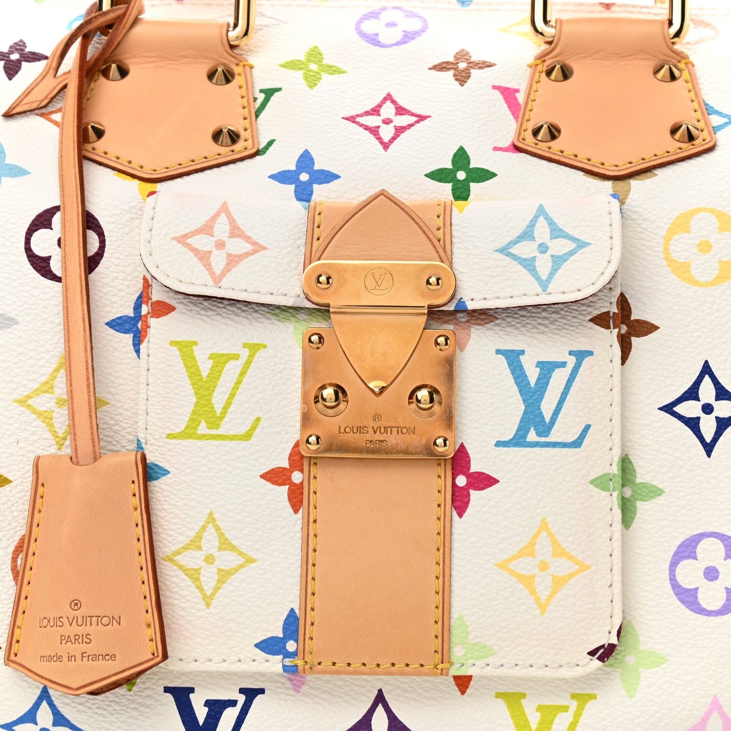 Louis Vuitton Monogram Multicolor Speedy 30 White 8 of 12