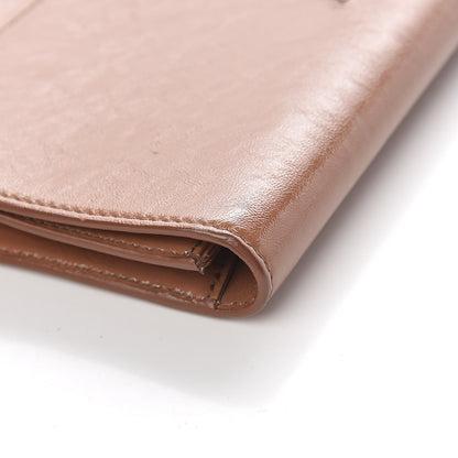 Saint Laurent Textured Patent Calfskin Large Belle De Jour Clutch Nude 10 of 12