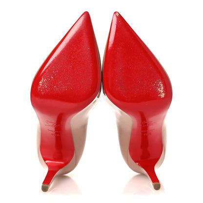 Christian Louboutin Patent Pigalle 100 Pumps 40.5 Nude 7 of 13