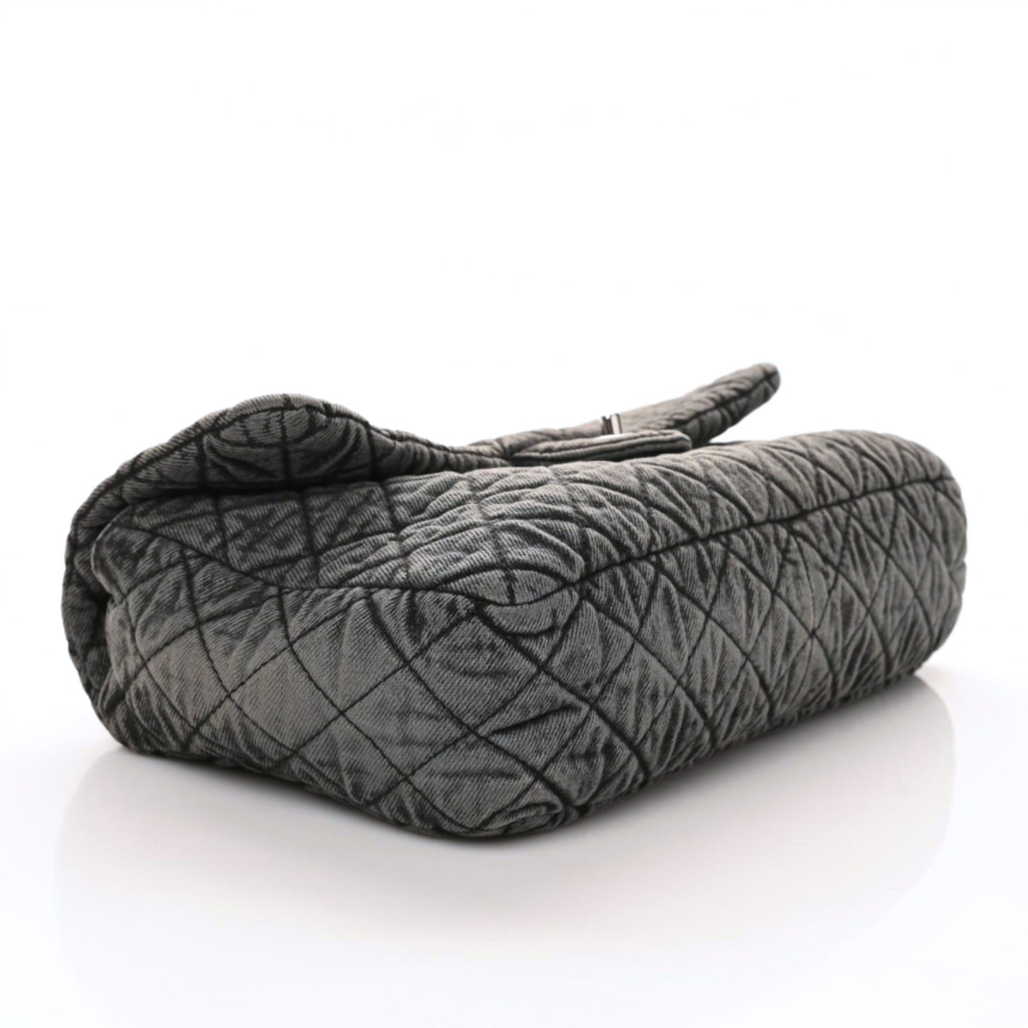Denim Quilted Denimpression Flap Grey Black