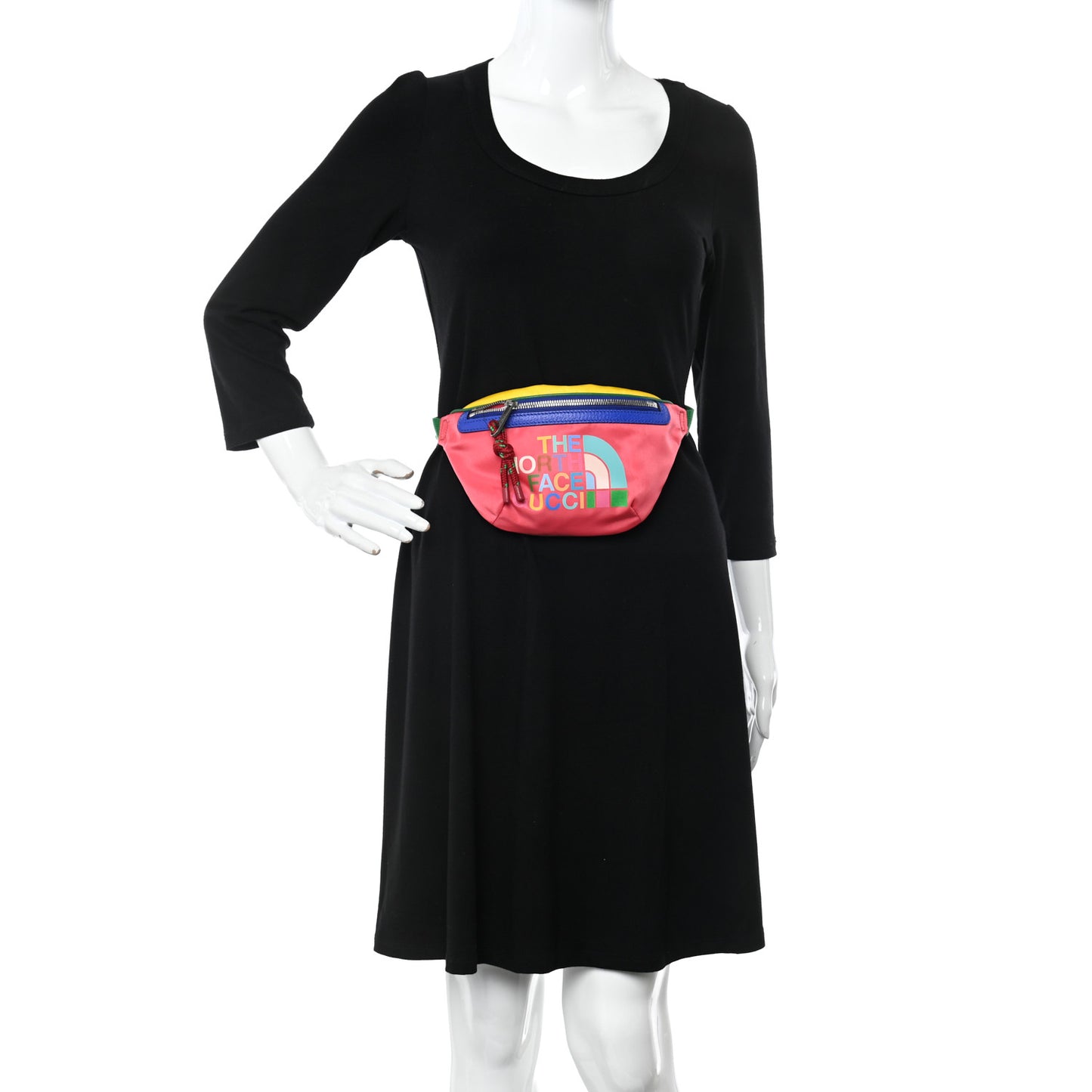 X THE NORTH FACE Econyl Nylon Belt Bag Pink Multicolor