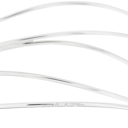 Tiffany Sterling Silver Elsa Peretti Five Row Wave Bracelet 3 of 3