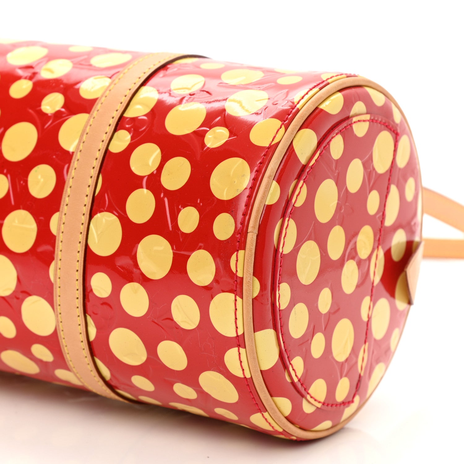 Louis Vuitton Vernis Kusama Infinity Dots Papillon 30 Red 9 of 13