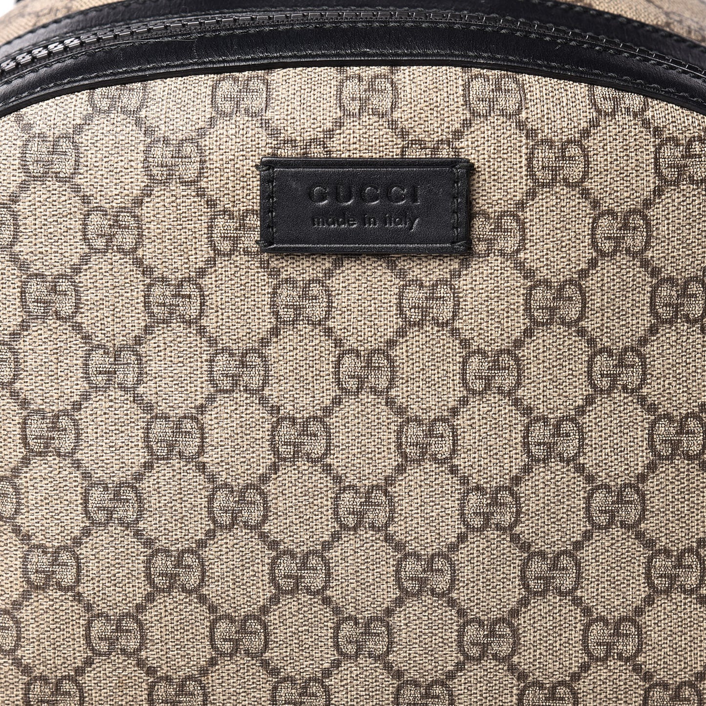 GG Supreme Monogram Medium Backpack Black