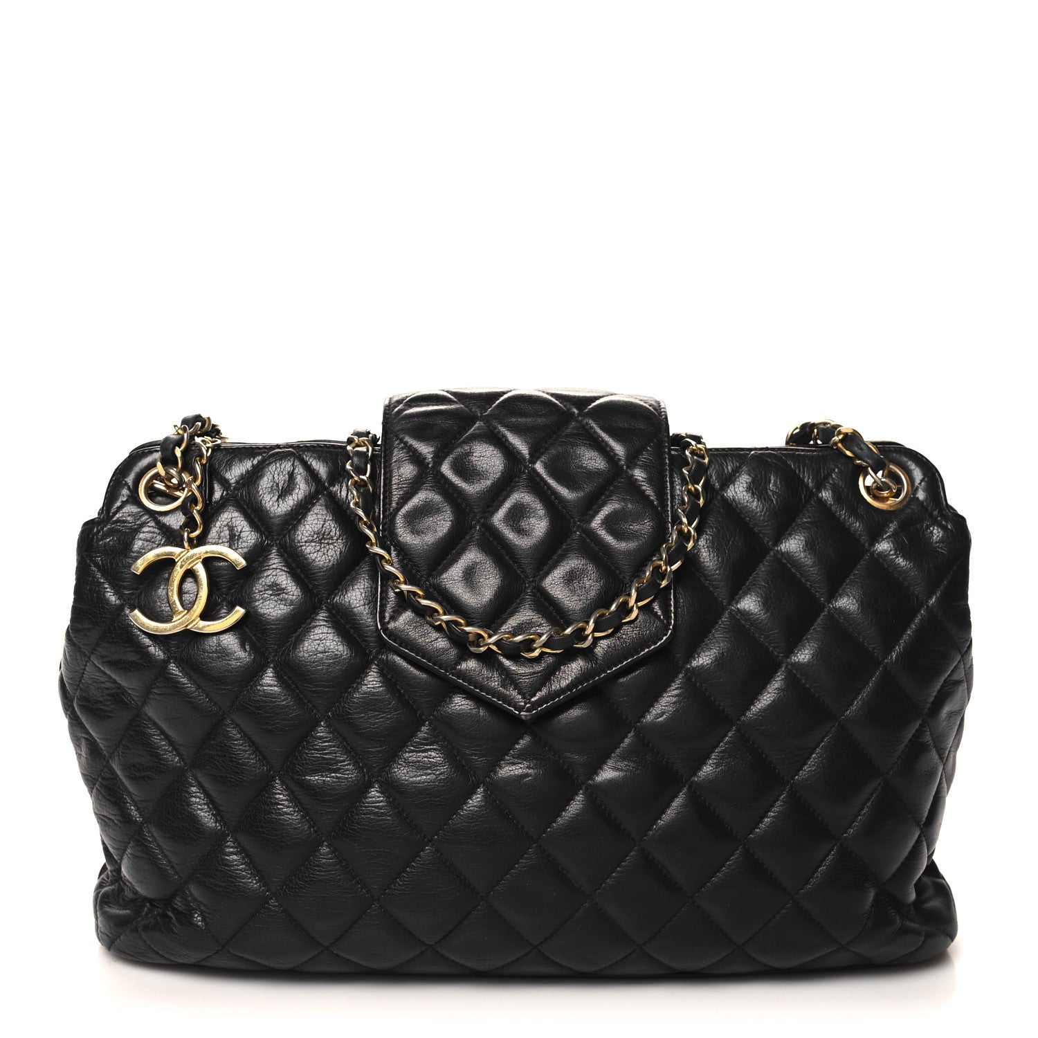 Chanel Lambskin Quilted Shoulder Bag Black 1 of 10