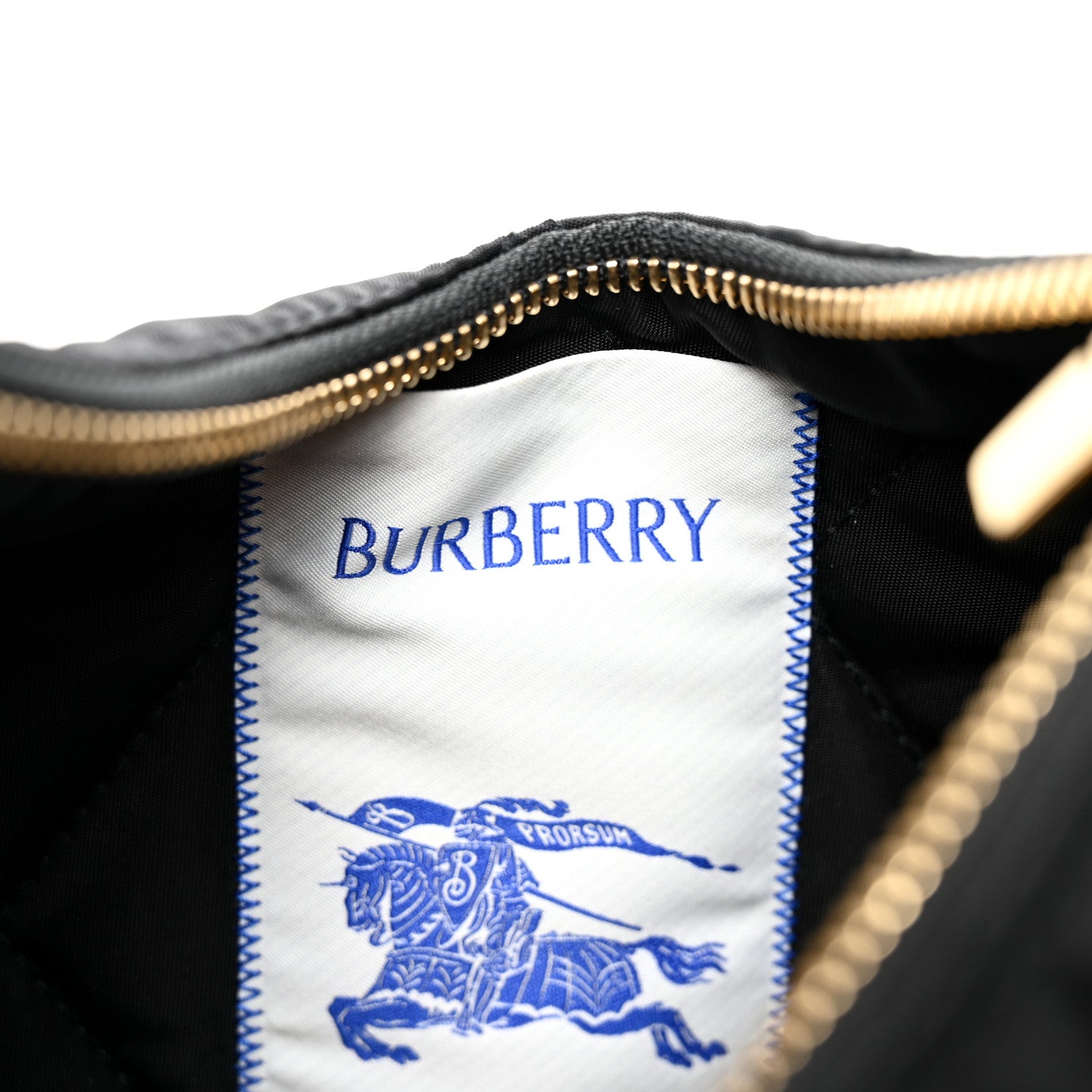 Burberry Nylon Horseshoe Crossbody Bag Black 6 of 10