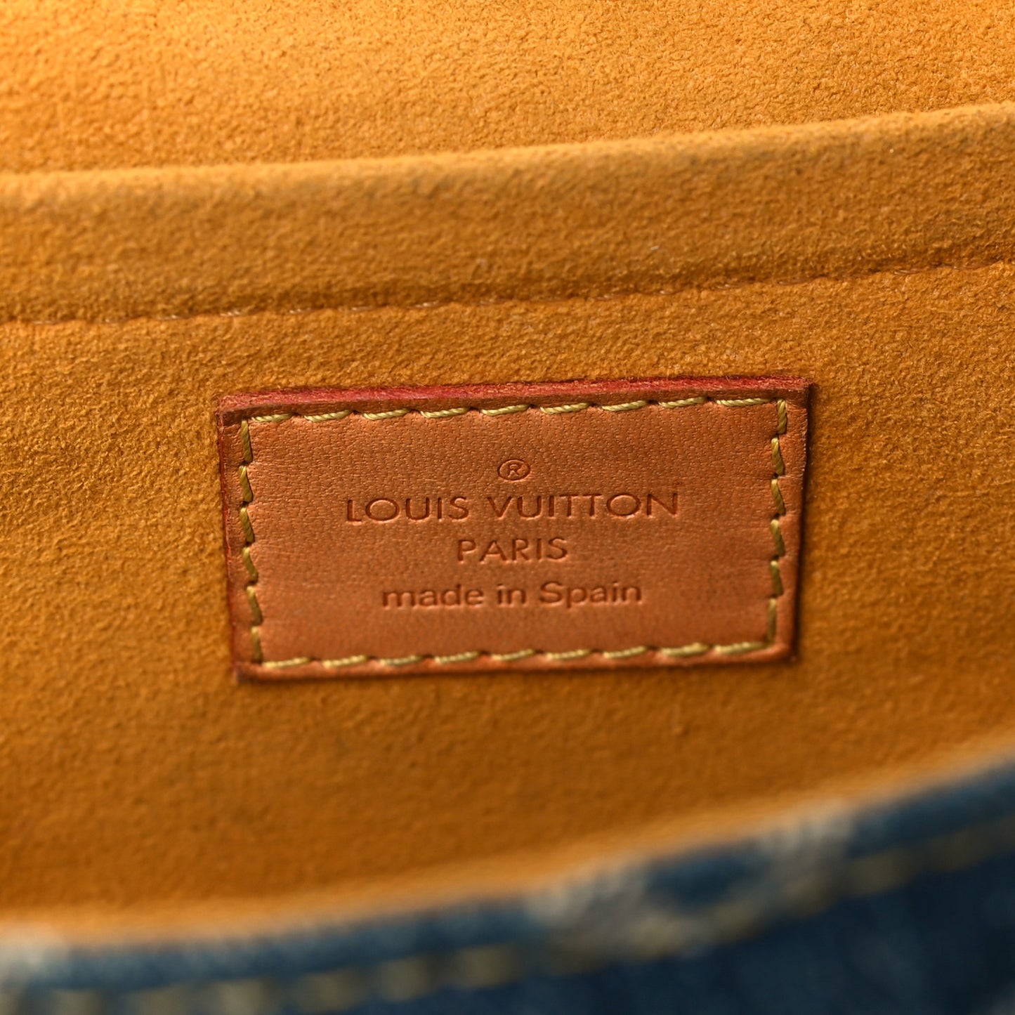 Monogram Denim Mini Pleaty Blue