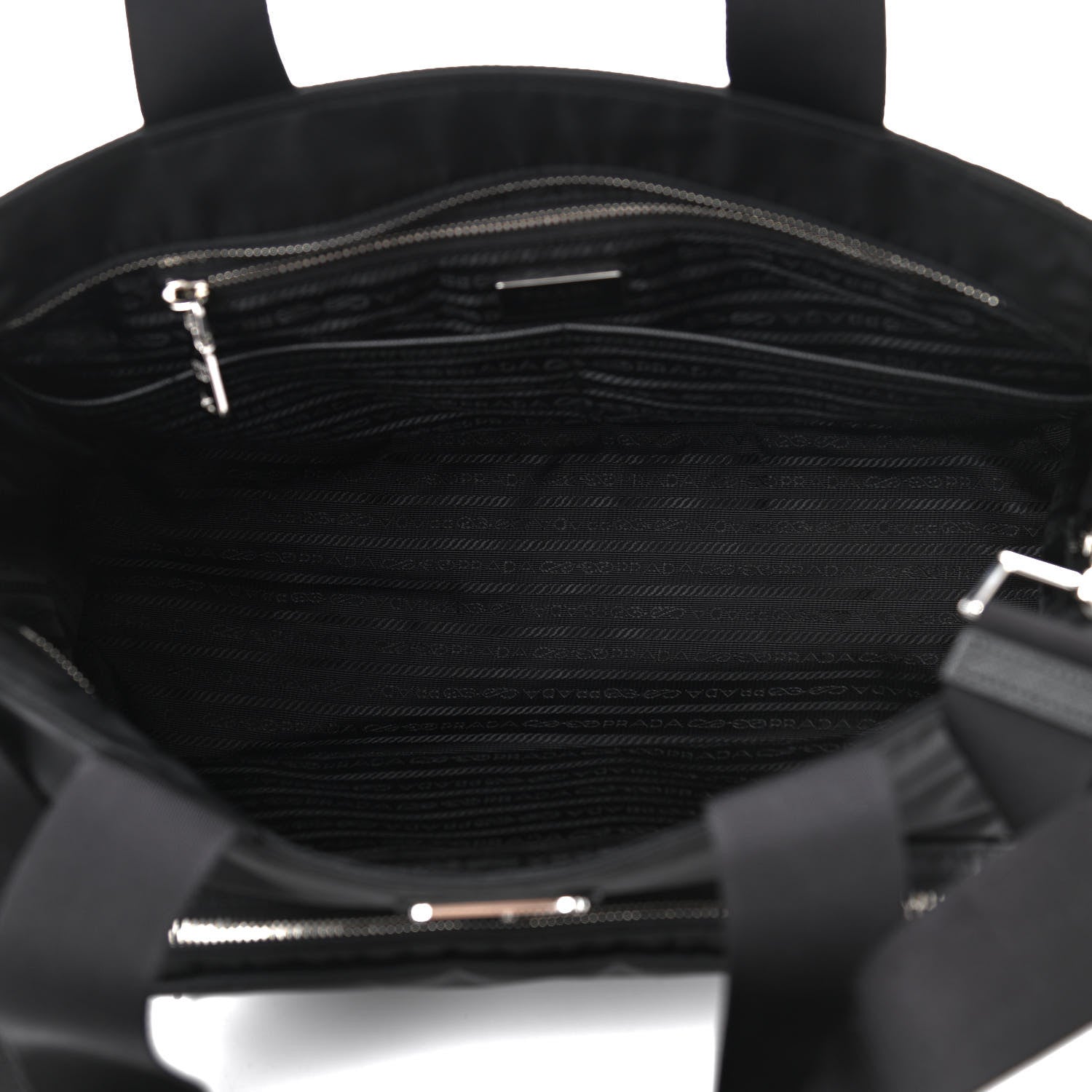 Prada Nylon Vela Baby Bag Black 6 of 11