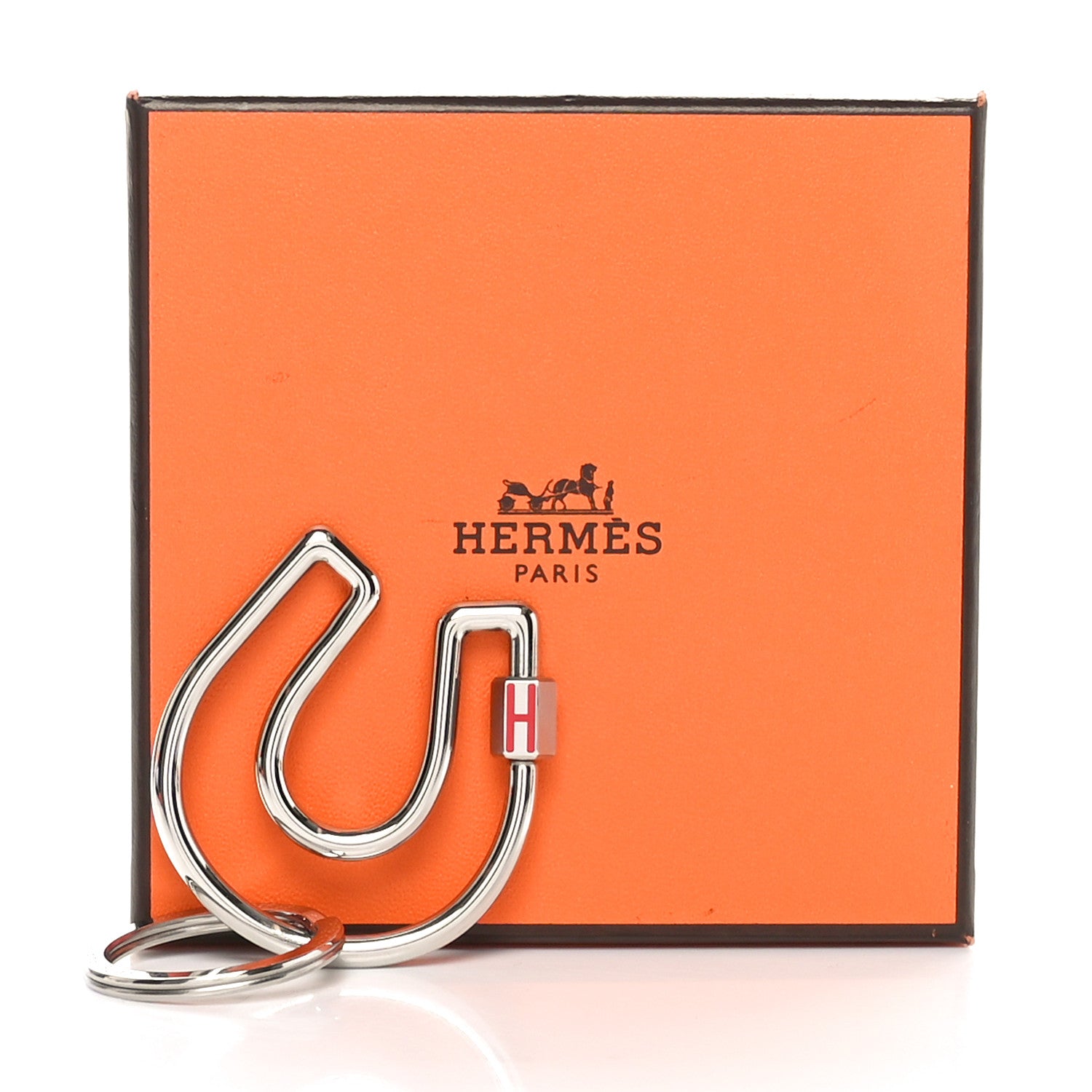 Hermes Stainless Steel Fer a Cheval Key Ring 6 of 6