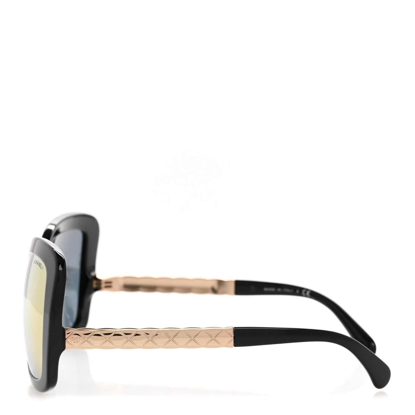 Acetate Spring Butterfly Sunglasses 5370-A Black Pink Gold