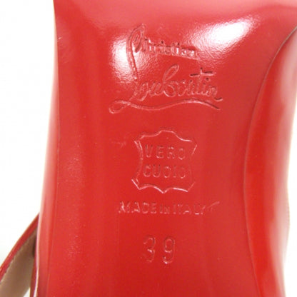 Christian Louboutin Patent Mary Jane Peep Toes 39 Red 5 of 6