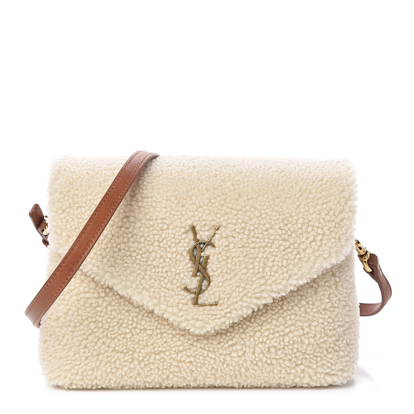Shearling Toy Loulou Shoulder Bag Natural