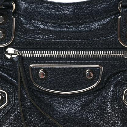 Balenciaga Chevre Silver Metallic Edge Hardware Mini City Black 8 of 12