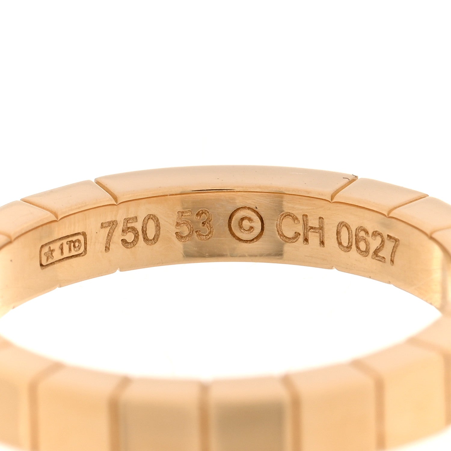 Cartier 18K Yellow Gold Lanieres Ring 53 6.5 4 of 4