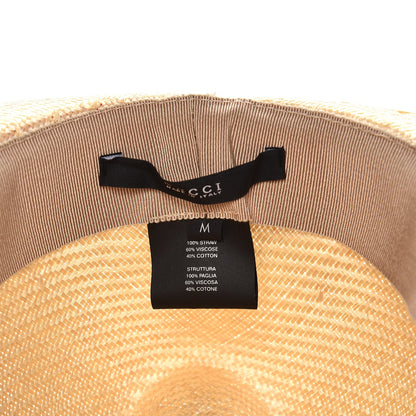 Gucci Straw Wide Brim 1973 Hat M Red 5 of 7