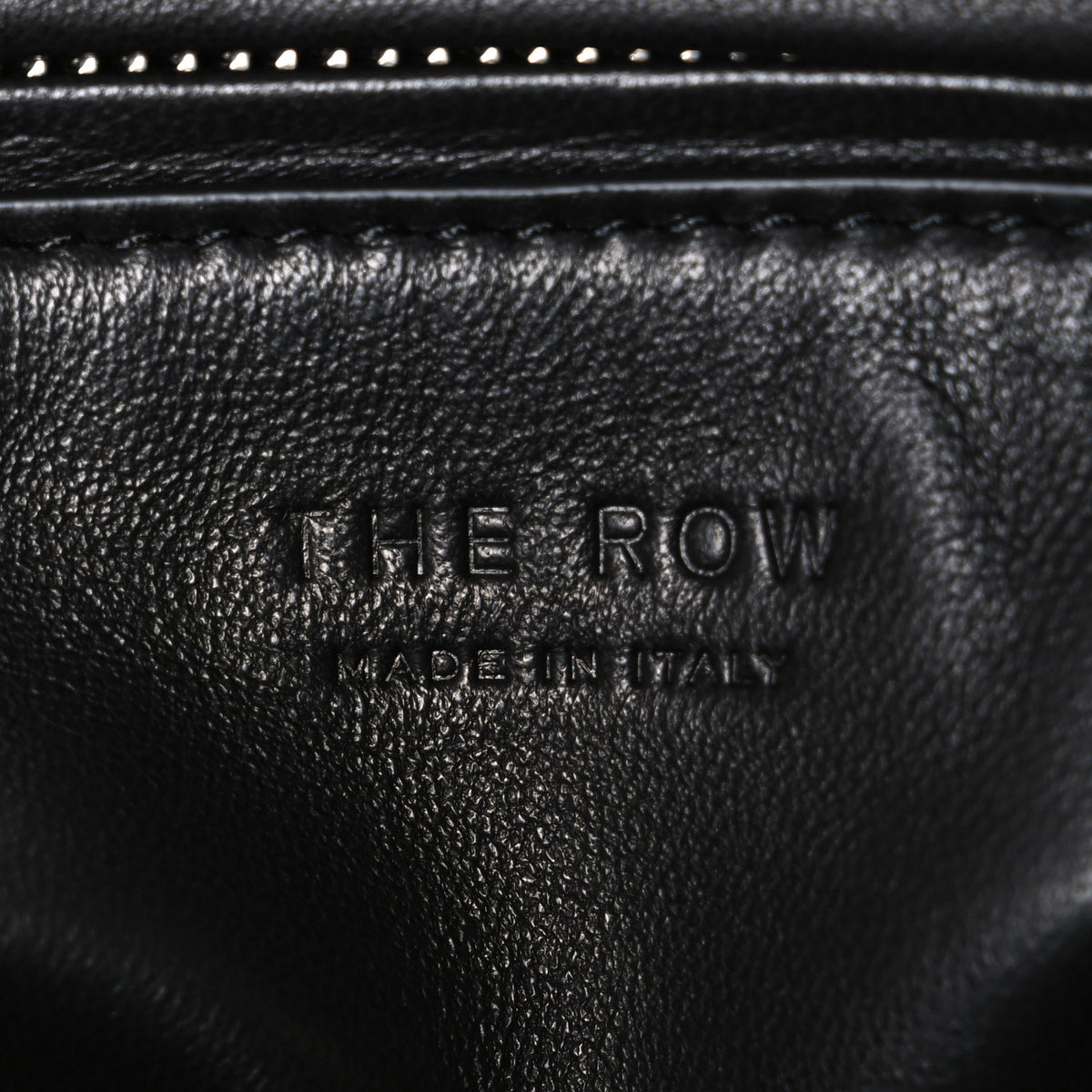Grained Calfskin Annie E/W Crossbody Bag Smoked Taupe