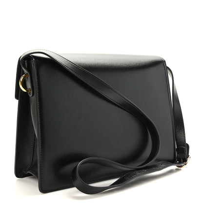 Gucci Textured Calfskin Medium Torchon GG Ring Shoulder Bag Black 3 of 9