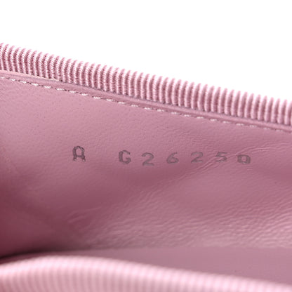Chanel Suede Kidskin Quilted Cap Toe CC Ballerina Flats 38.5 Light Pink 9 of 10