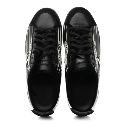 Louis Vuitton Calfskin Mens Cosmos Sneakers 8 Black 2 of 12