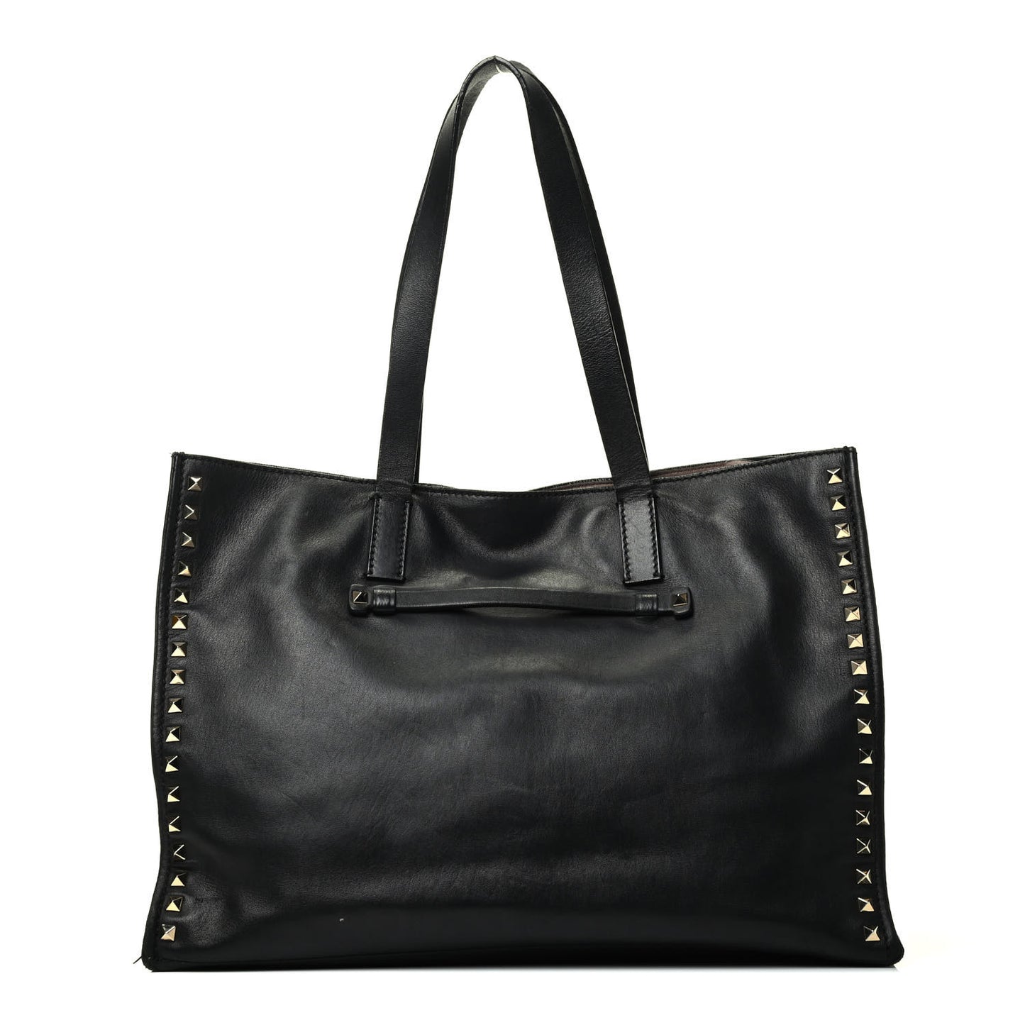 Nappa Medium Rockstud Soft Tote Black