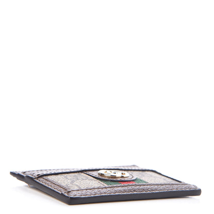 Gucci GG Supreme Monogram Ophidia Card Holder Brown 4 of 7