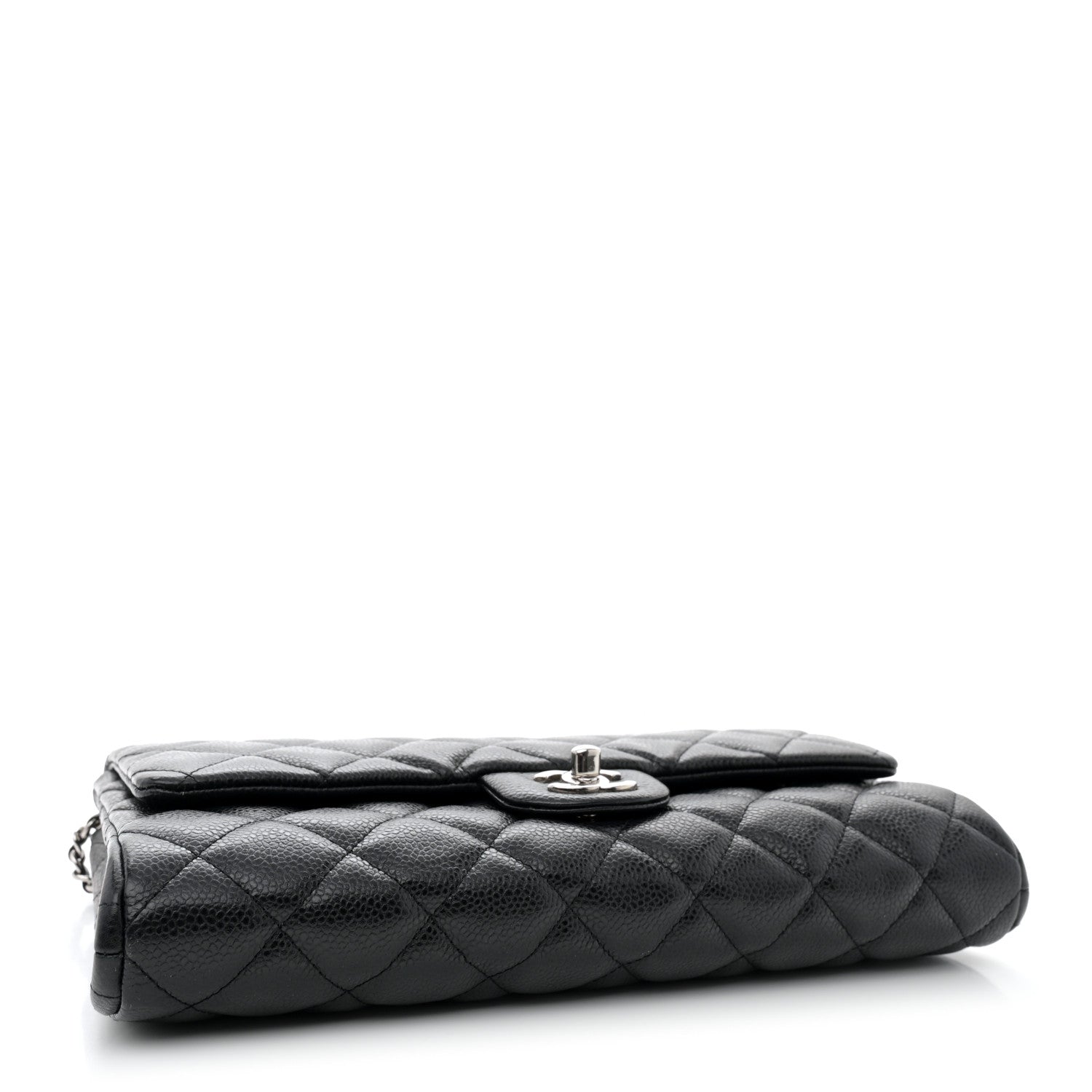 Chanel Caviar Quilted Clutch With Chain Flap Black 4 of 11