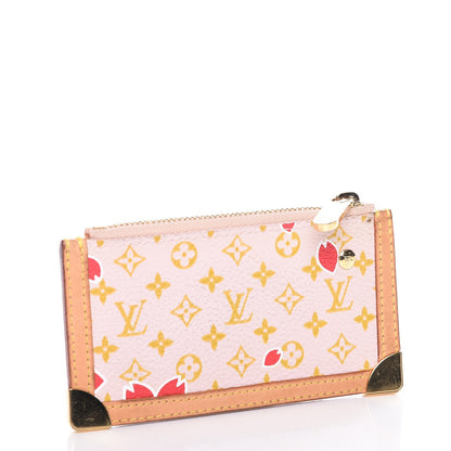 Louis Vuitton Monogram Cherry Blossom Key Pouch Red 3 of 7