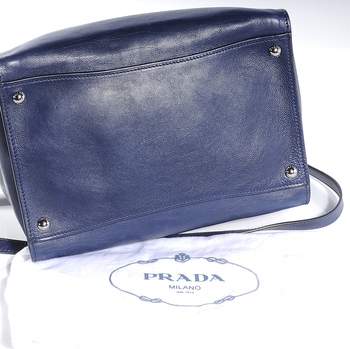 Glace Calf Twin Pocket Tote Baltico