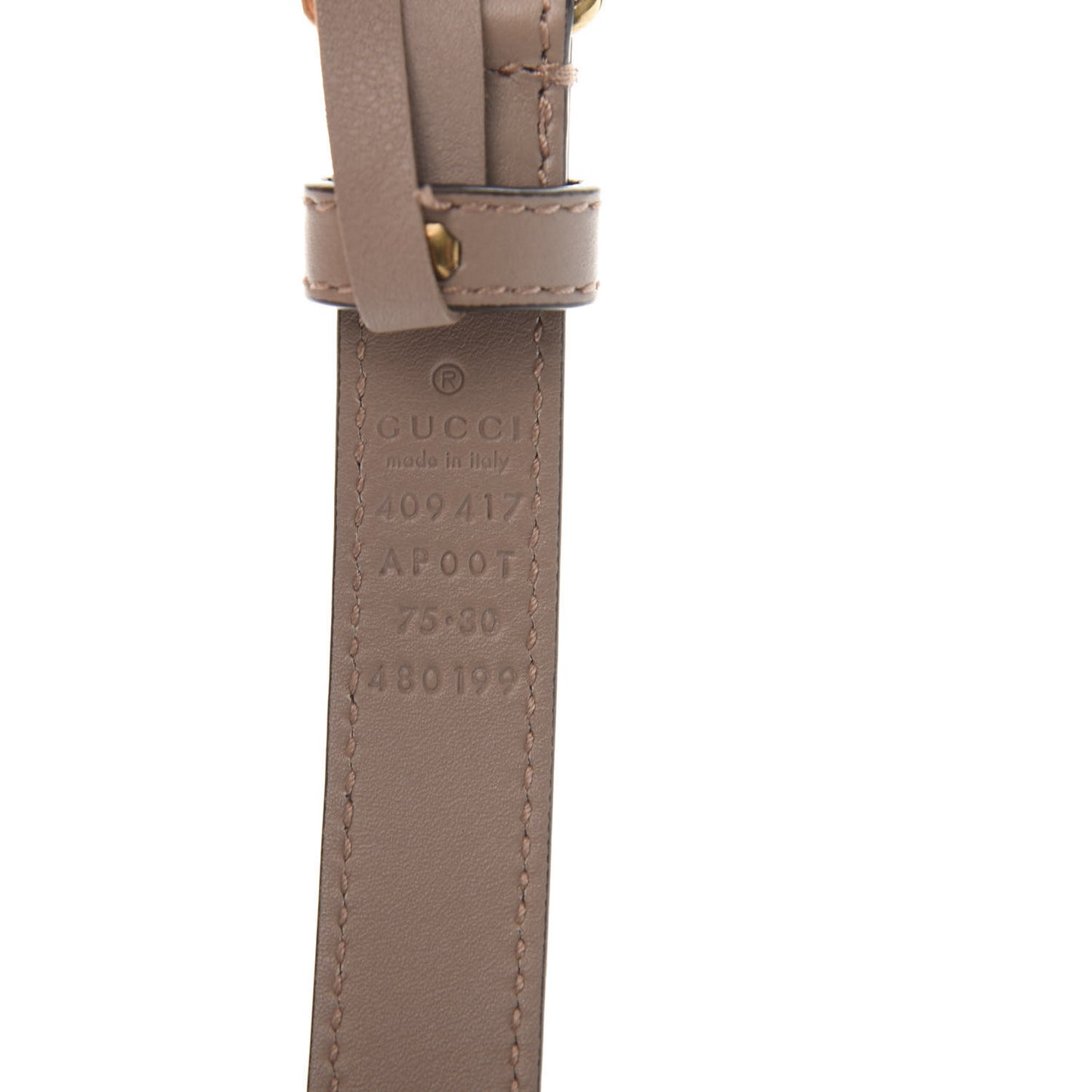 Calfskin Double G 20mm Belt 75 30 Porcelain Rose