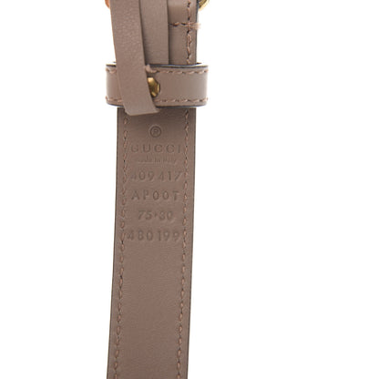Gucci Calfskin Double G 20mm Belt 75 30 Porcelain Rose 5 of 6