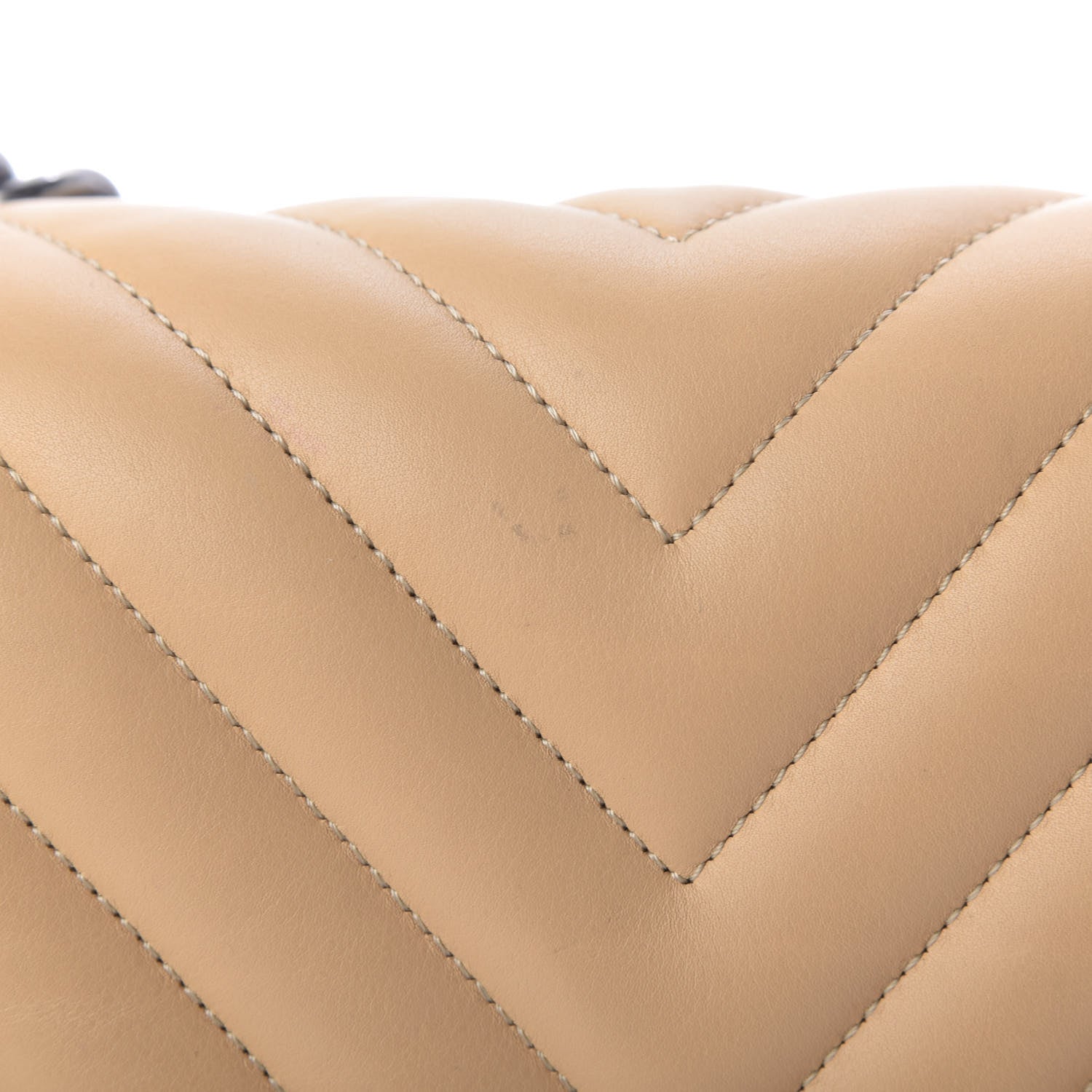 Chanel Calfskin Chevron Medium Boy Flap Beige 10 of 10