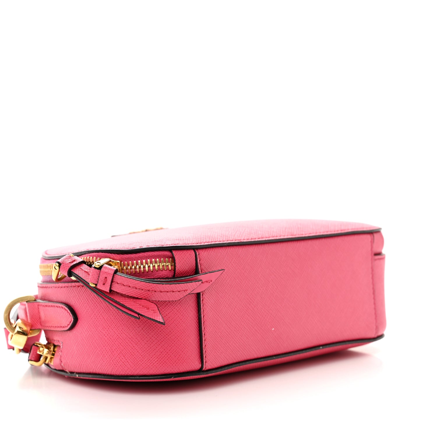 Saffiano Lux Odette Crossbody Magenta