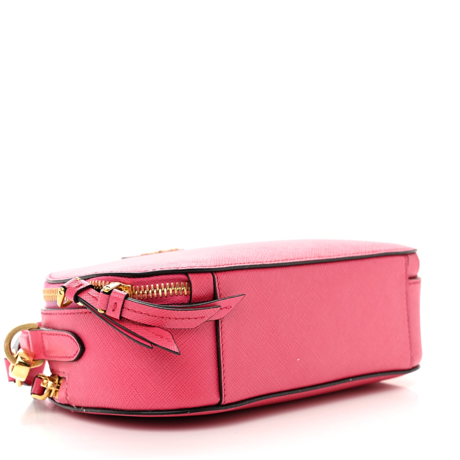 Prada Saffiano Lux Odette Crossbody Magenta 4 of 16