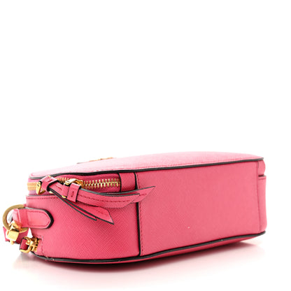 Prada Saffiano Lux Odette Crossbody Magenta 4 of 16