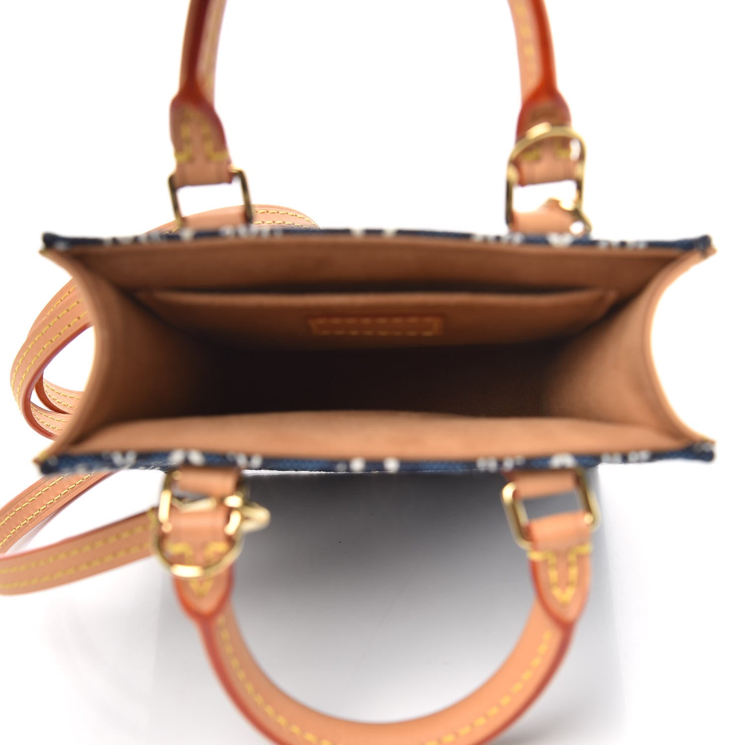 Louis Vuitton Jacquard Since 1854 Petit Sac Plat Blue 5 of 9