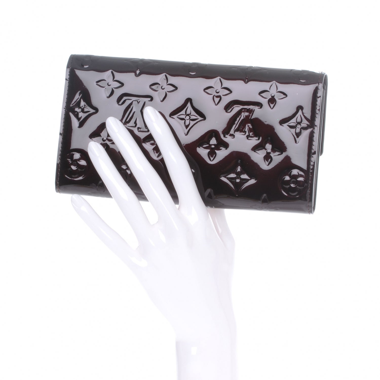Louis Vuitton Vernis Sarah Wallet Amarante 2 of 7