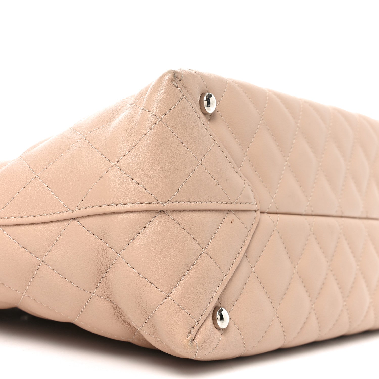 Chanel Calfskin Quilted Large Shopping Tote Light Pink 9 of 10