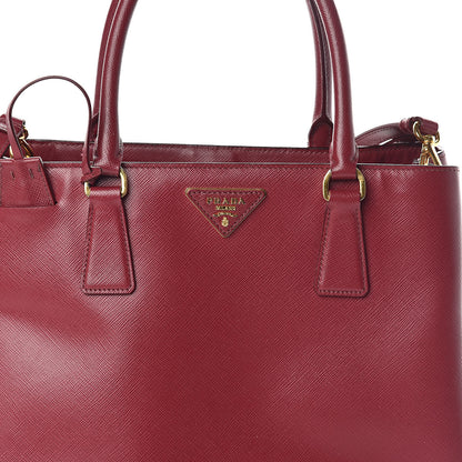 Prada Saffiano Medium Tote Cherry 9 of 13