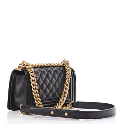 Chanel Caviar Quilted Small Boy Flap Black 3 of 10