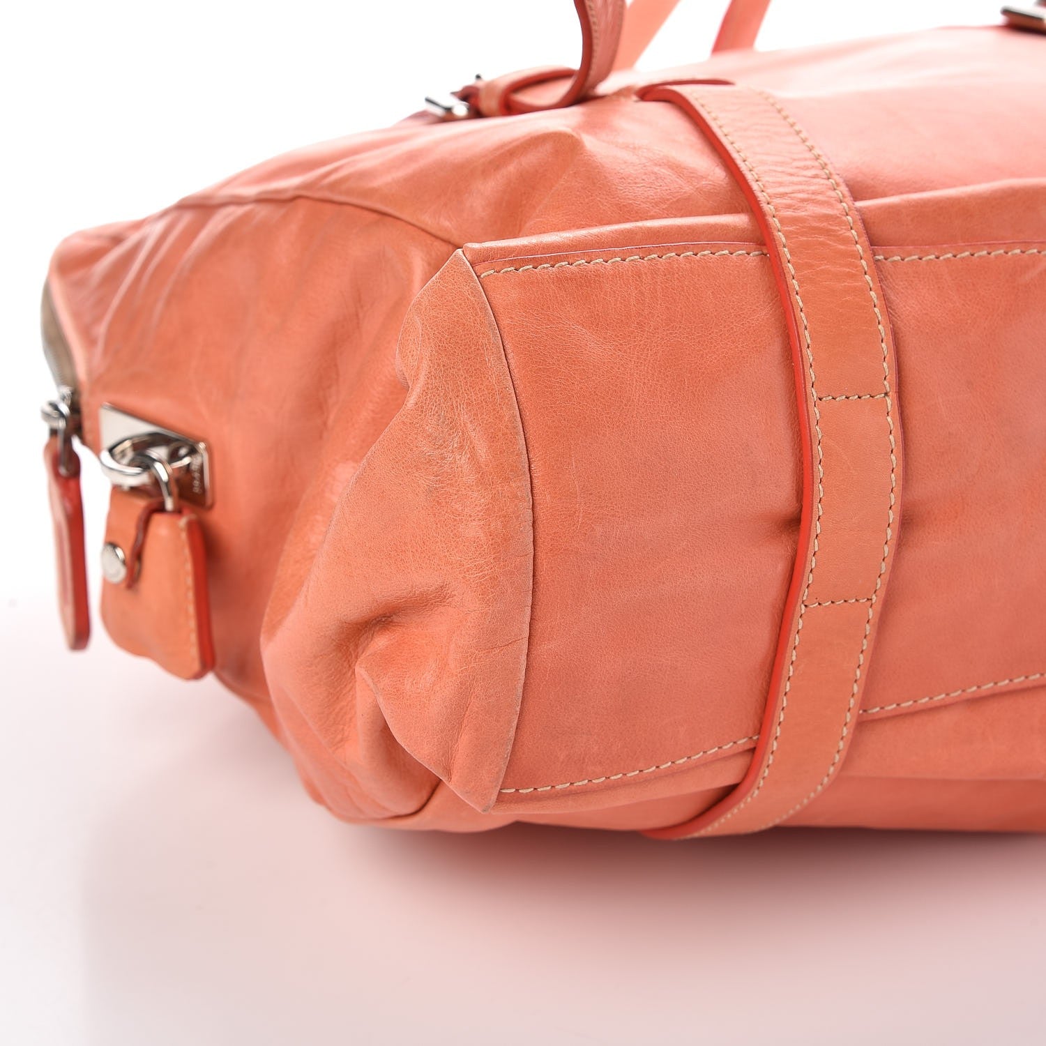 Prada Nappa New Look Tote Corallo 12 of 13