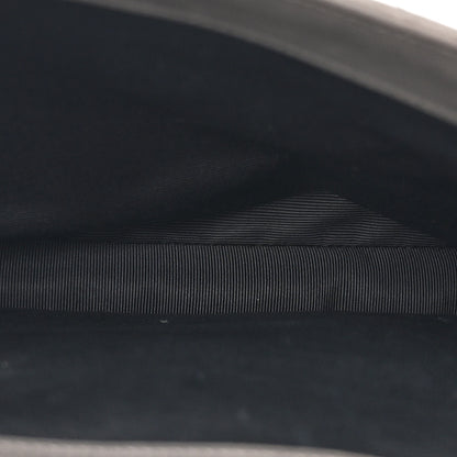 Saint Laurent Sheepskin Matelasse Chevron Monogram Large College Satchel Light Coal 5 of 12