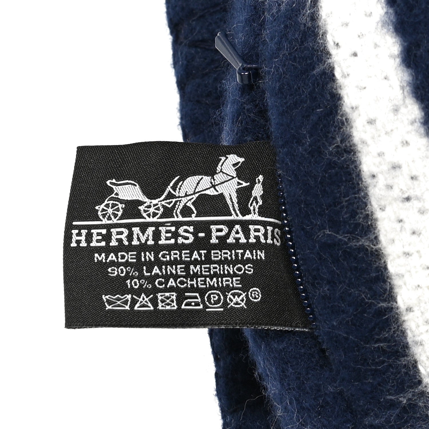 Hermes Wool Cashmere Avalon III Pillow PM Ecru Caban 3 of 3