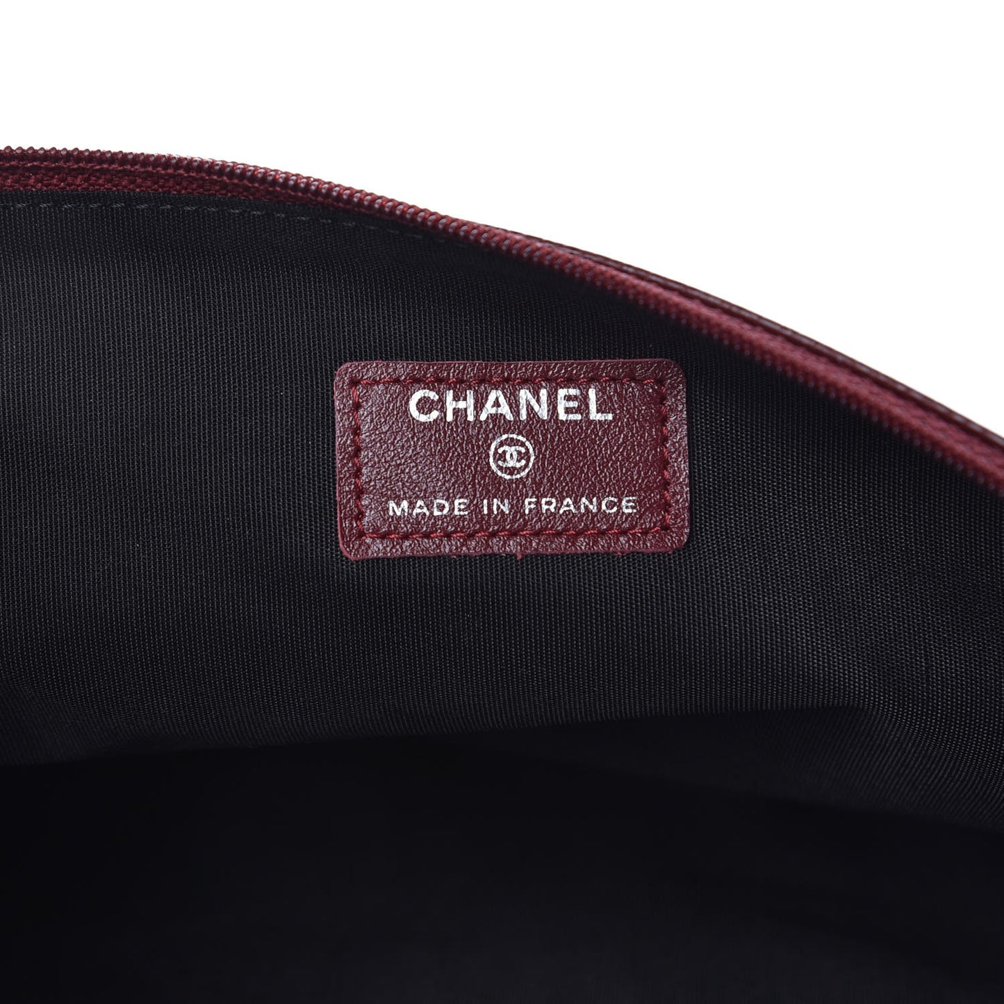 Caviar CC Flat Cosmetic Pouch Dark Red