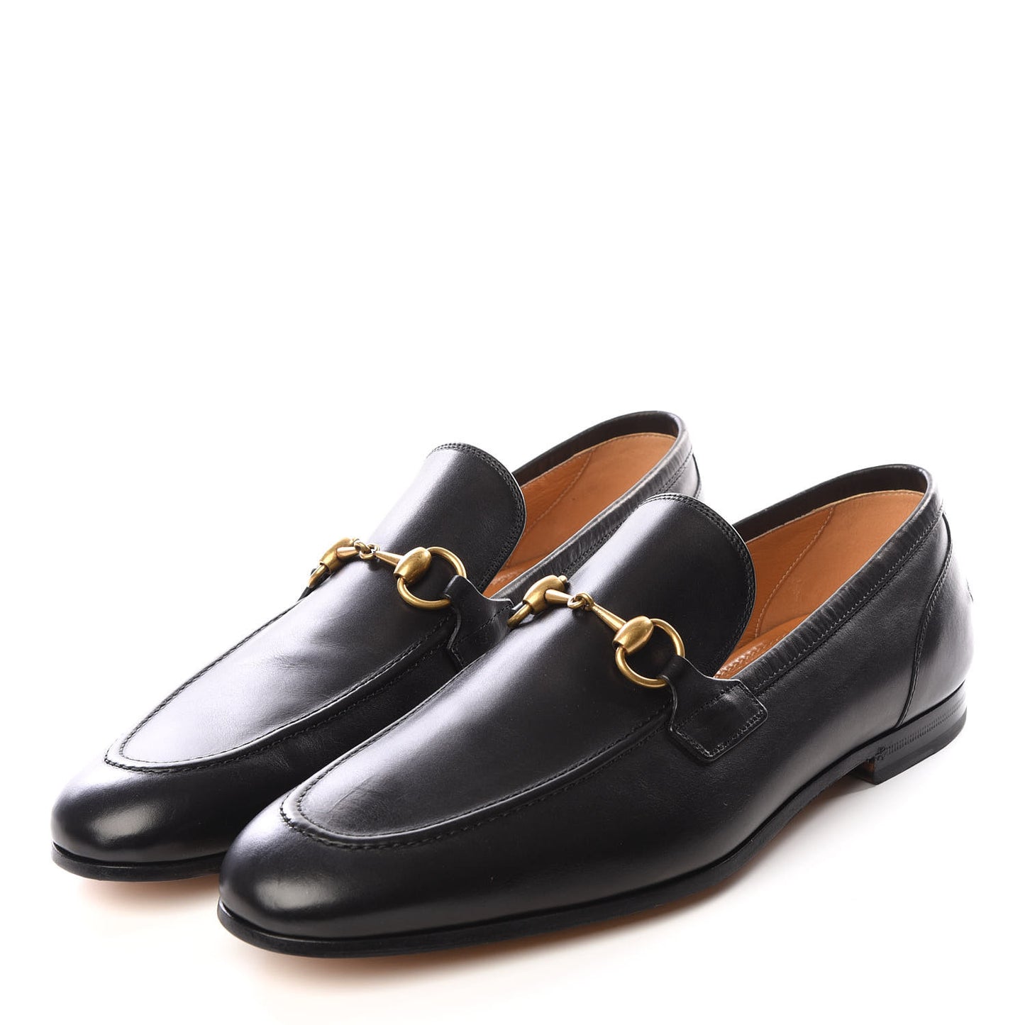 Calfskin Horsebit Mens Jordaan Loafers 9 Black