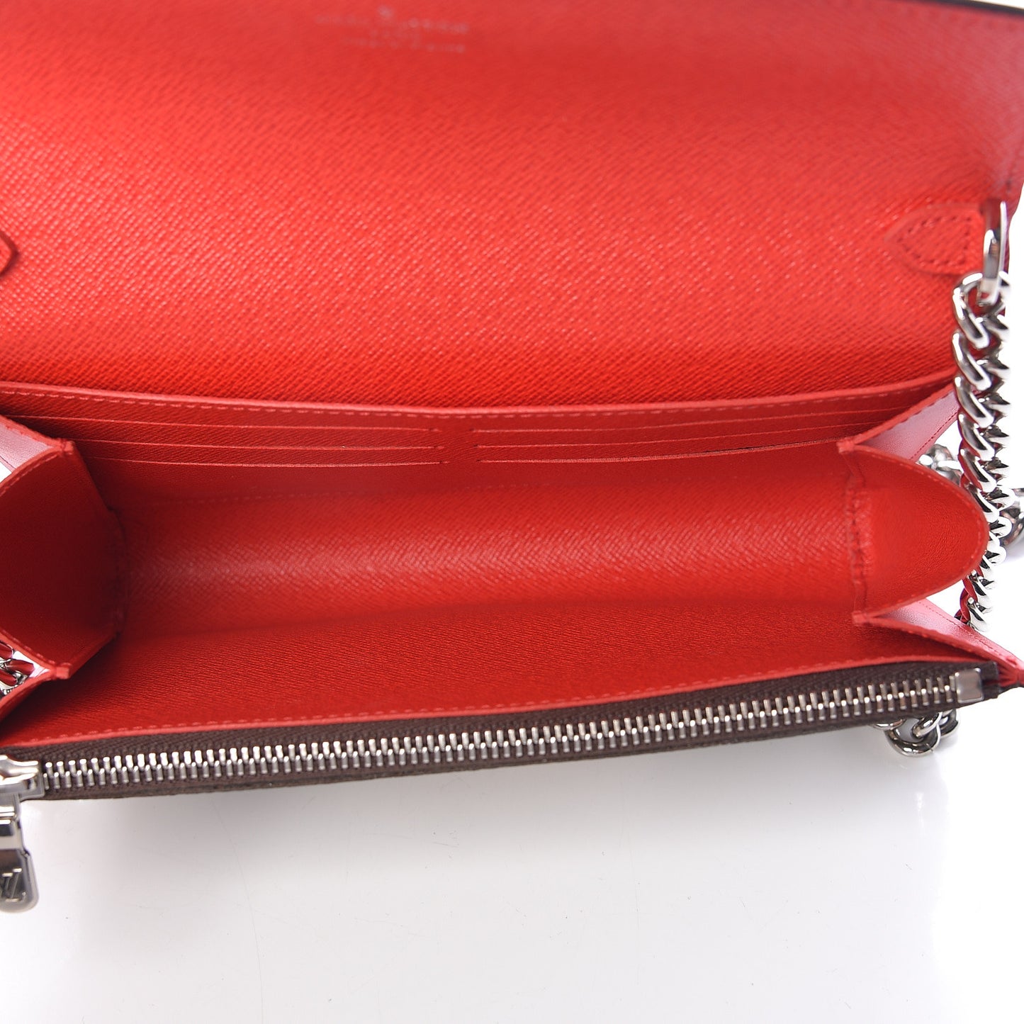 Monogram Tribal Mask Chain Wallet Rouge