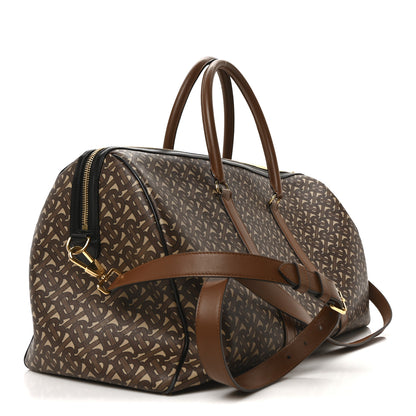 Burberry E-Canvas Monogram Duffle Bag Brown 2 of 9