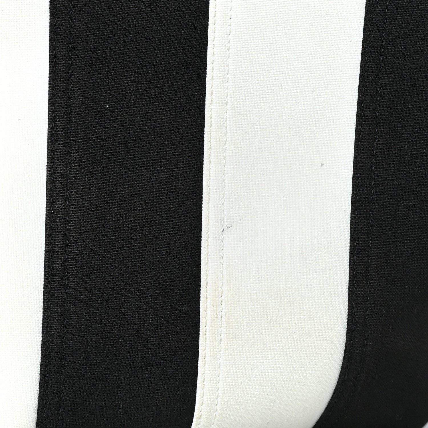 Saint Laurent Canvas Noe Striped Tote Black White 10 of 12