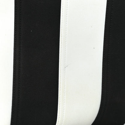 Saint Laurent Canvas Noe Striped Tote Black White 10 of 12