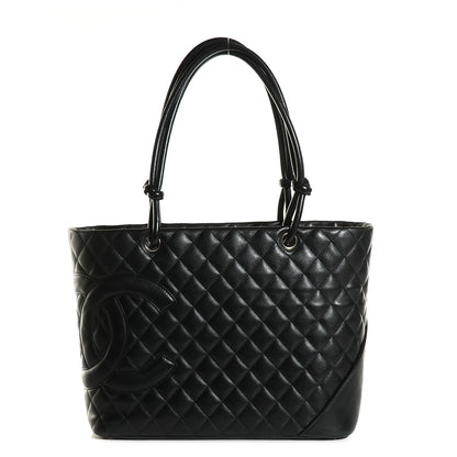 Chanel Calfskin Quilted Large Cambon Tote Black 1 of 7