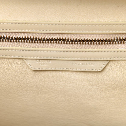 Celine Smooth Calfskin Mini Tri-Color Luggage White 8 of 15